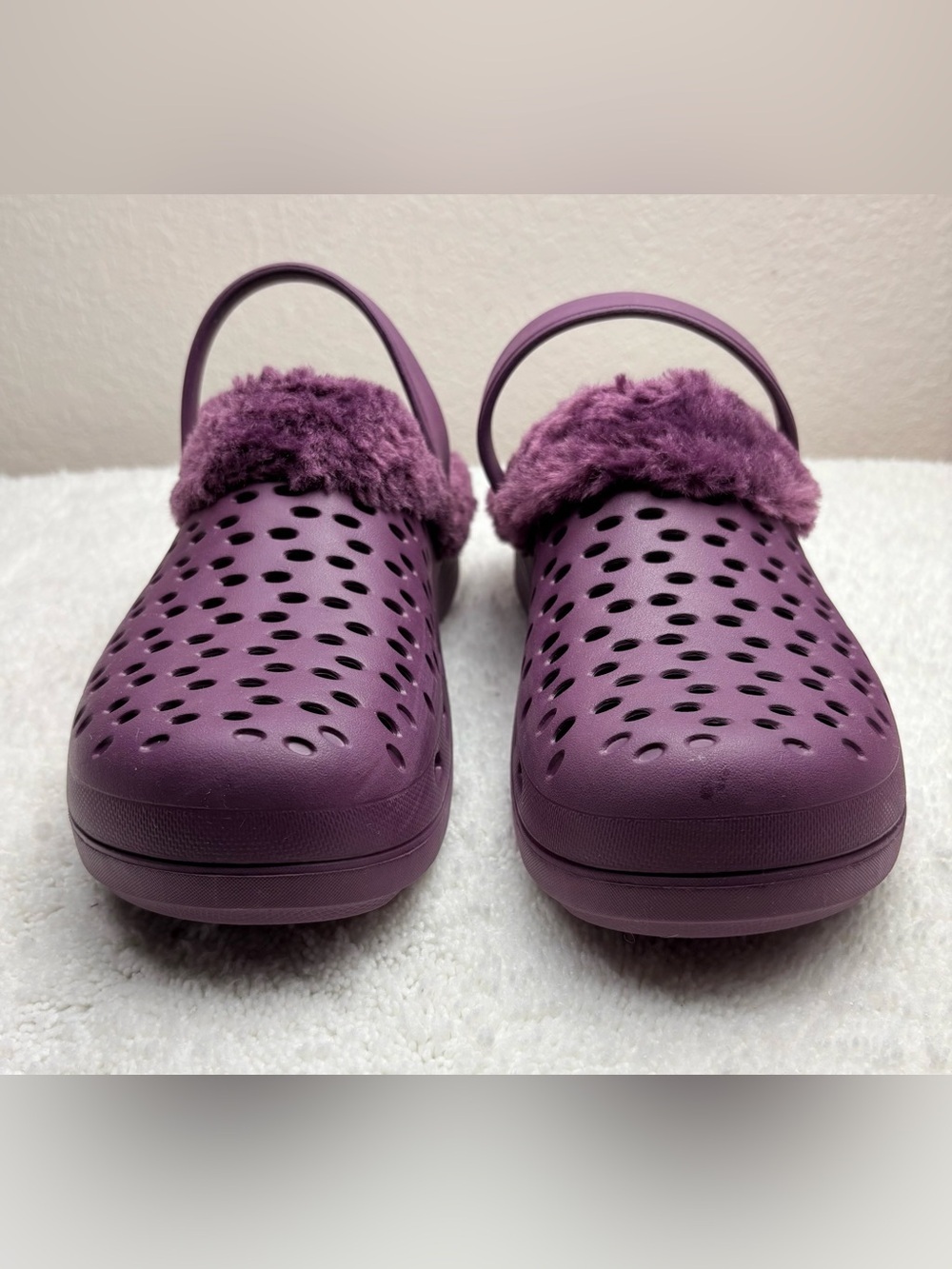 Revitalign Orthotic Purple Cozy-Lined Recovery Clogs. Size: W9